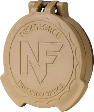 Nightforce Objective Durable Weather-Resistant Spring-Loaded Flip-Up Rotational Lens Caps with Thread-in Attachment