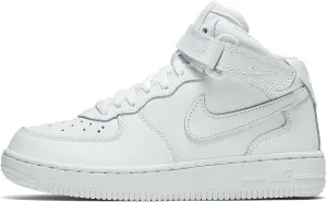 Nike [314196-113] AIR Force 1 MID (PS) PRE-School Shoes White/White