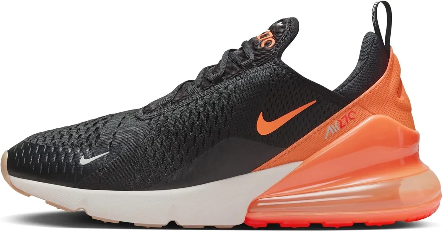 Nike Air Max 270 Men's Shoes (AH8050-030, Black/Bright Crimson/Phantom/Total Orange) Size 10