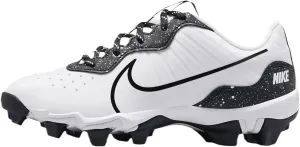 Nike Alpha Huarache 4 Keystone Boy's Rubber Molded Baseball Cleats SZ 13 White | Black | Black