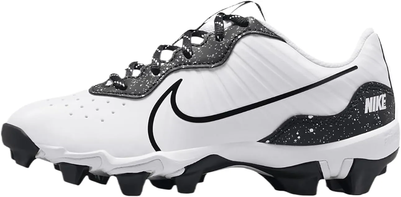 Nike Alpha Huarache 4 Keystone Boy's Rubber Molded Baseball Cleats SZ 13 White | Black | Black
