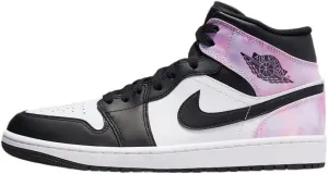 Nike Men's Air Jordan 1 Mid Se Dm1200 Shoes, Black/Bleached Coral-white, 11.5