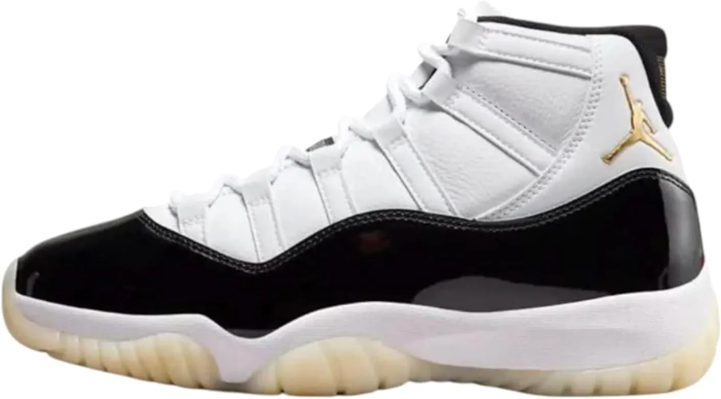 Nike Men's Air Jordan 11 "Gratitude 2023 White/Metallic-Gold-Black (CT8012-170) (White/Metallic Gold-Black, US Footwear Size System, Adult, Men, Numeric, Medium, 7.5)