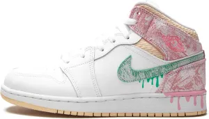 Nike Youth Air Jordan 1 Mid Se GS Electro Orange