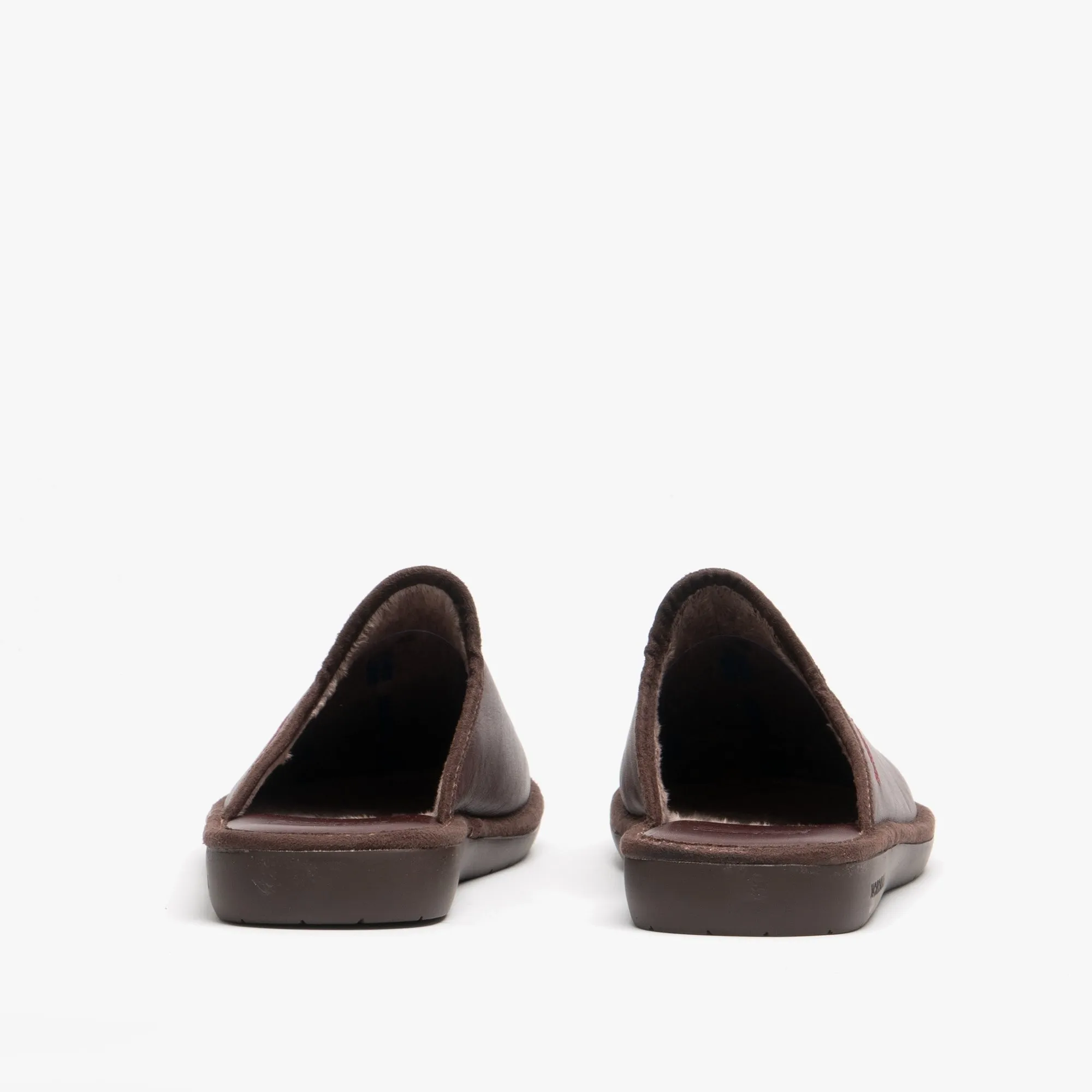 Nordikas 136 (DUBLIN) Mens Leather Mule Slippers Bordeaux