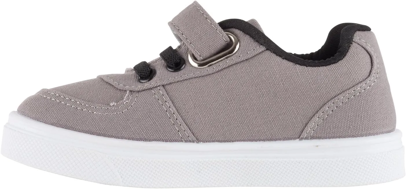 Oomphies Boys Ethan Black Hook and Loop Strapped Sneaker