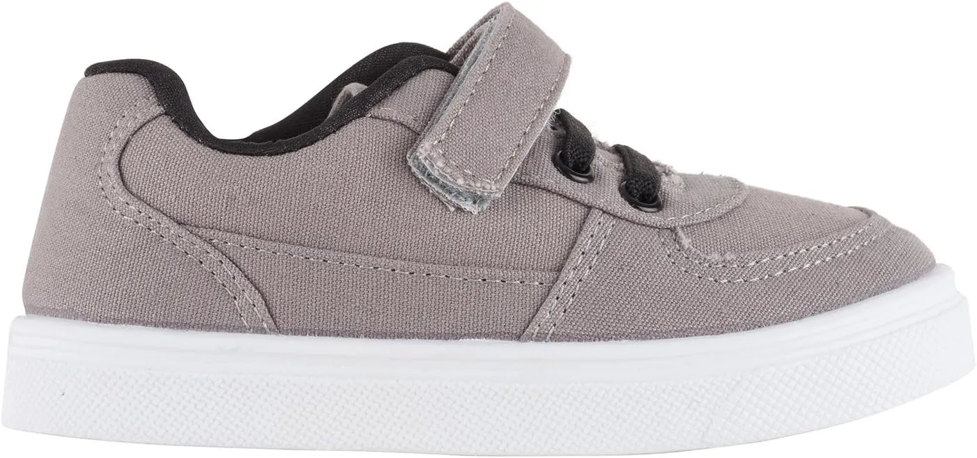 Oomphies Boys Ethan Black Hook and Loop Strapped Sneaker