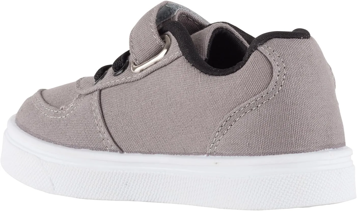 Oomphies Boys Ethan Black Hook and Loop Strapped Sneaker