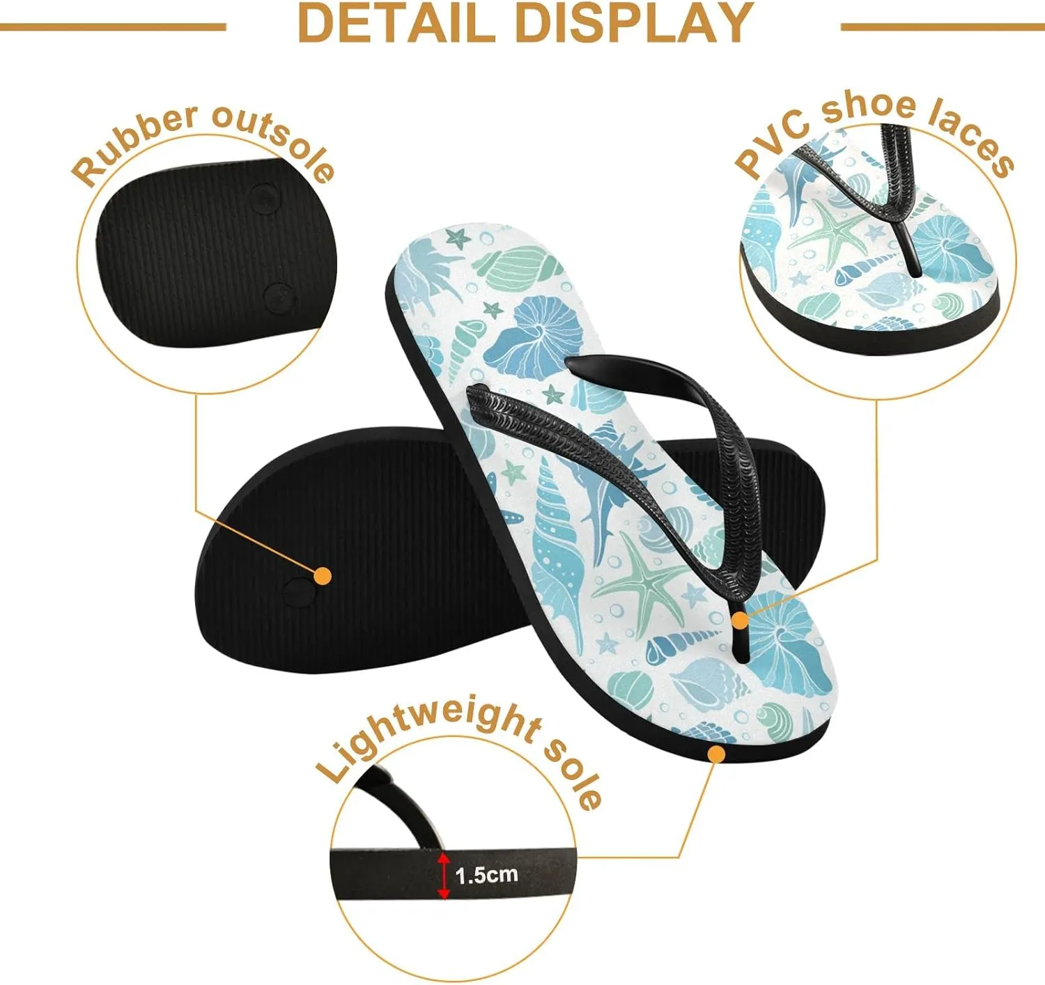Oyihfvs Flip Flops Flip Sandal Home Slippers Hotel Spa Bedroom for Men Women XS-XXL