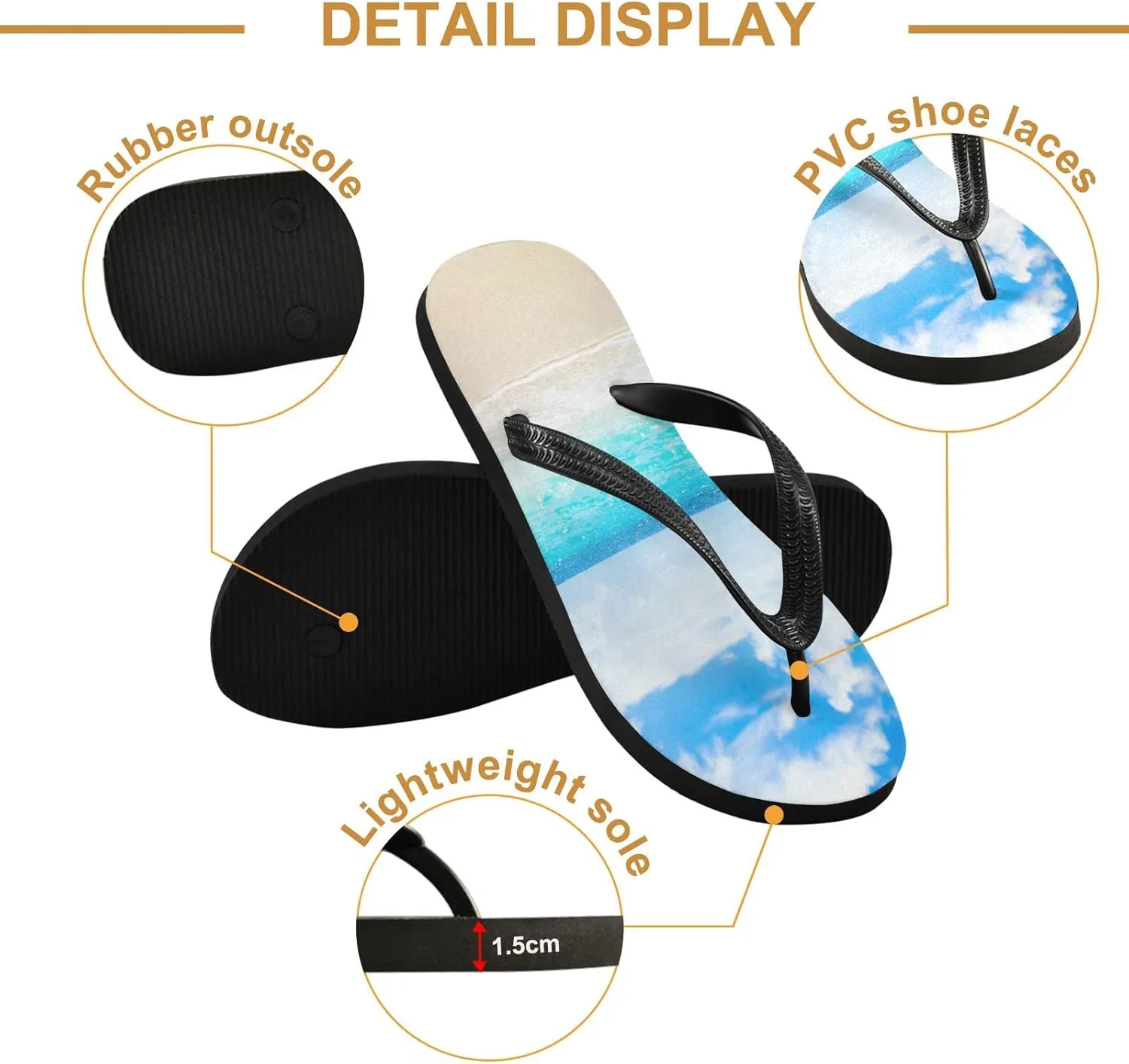 Oyihfvs Flip Flops Flip Sandal Home Slippers Hotel Spa Bedroom for Men Women XS-XXL