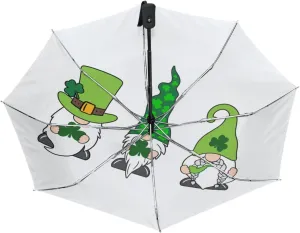 Poeticcity Automatic Folding UPF 50  Anti-UV Rain Umbrella, Auto Open/Close 3 Folds Sun Parasol Canopy Windproof Compact Travel Umbrella