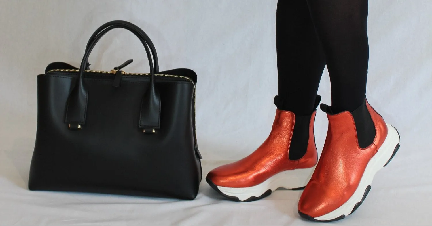 Poppy Chelsea Boot - Orange