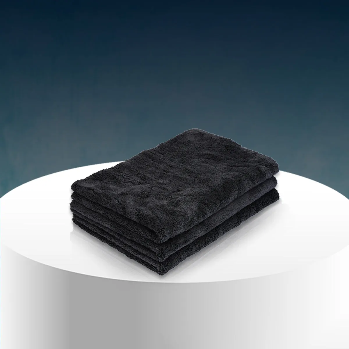 Poshlyf Drier Superb 600 GSM Black Microfiber Titaniumline 60cmx40cm