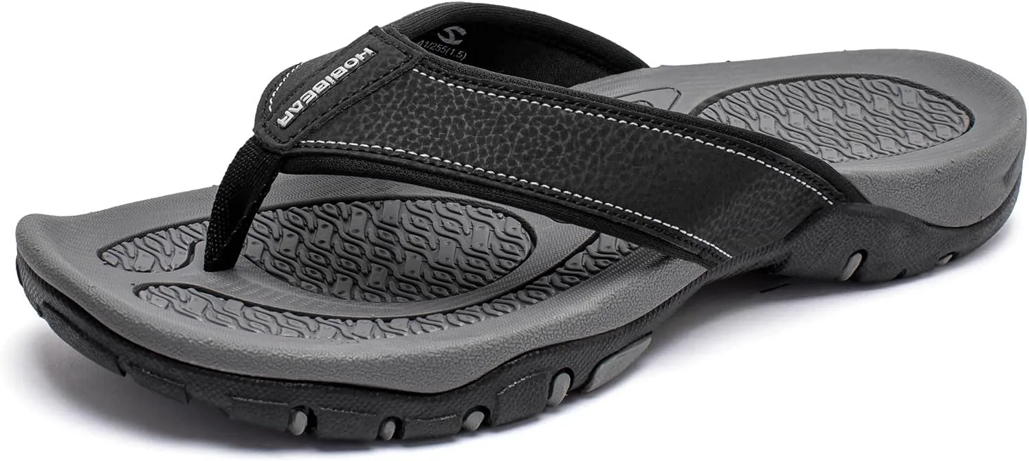 PowerTRC Men's Flip Flops Beach Sandals Indoor And Outdoor Thong Sandals Sport And Casual Wear
