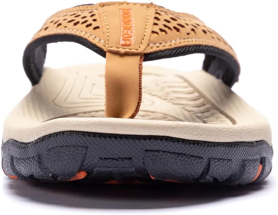 PowerTRC Men's Flip Flops Beach Sandals Indoor And Outdoor Thong Sandals Sport And Casual Wear