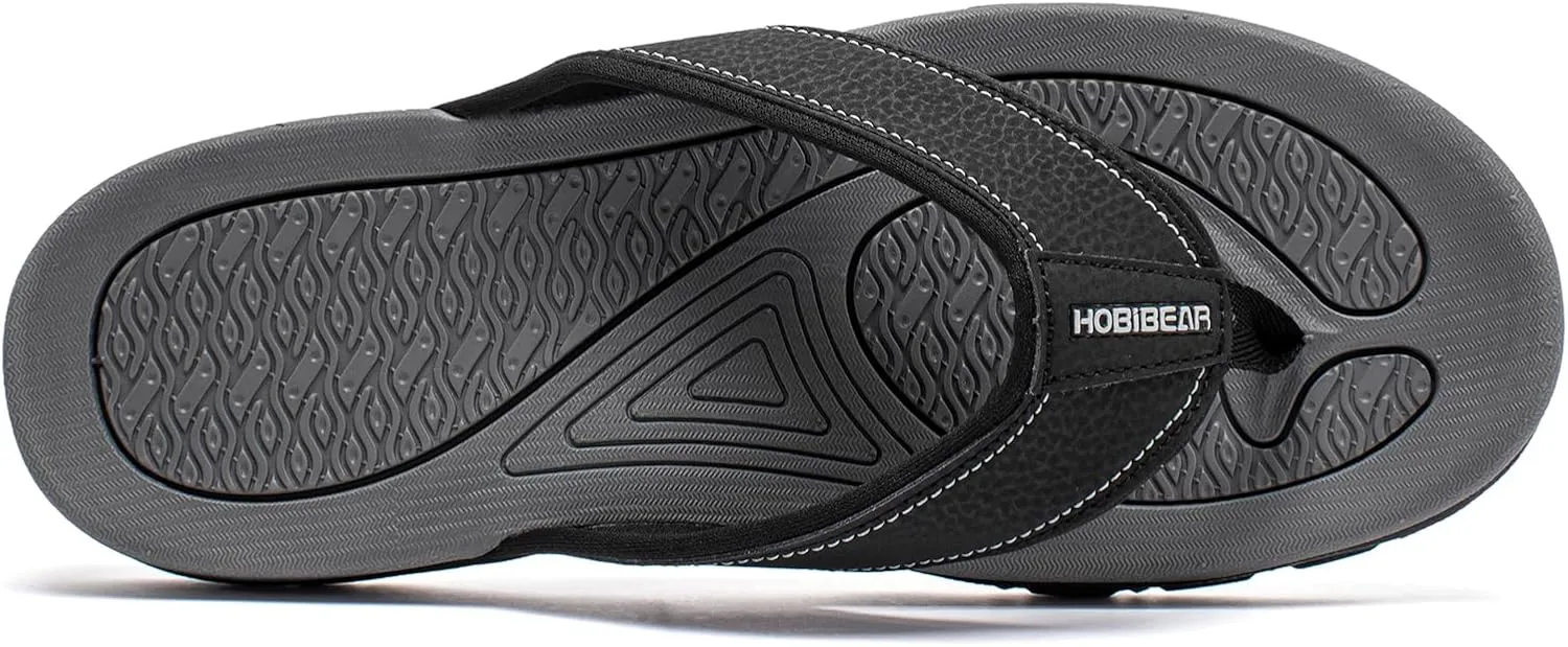 PowerTRC Men's Flip Flops Beach Sandals Indoor And Outdoor Thong Sandals Sport And Casual Wear