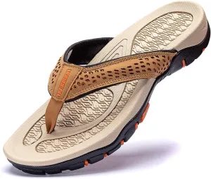 PowerTRC Men's Flip Flops Beach Sandals Indoor And Outdoor Thong Sandals Sport And Casual Wear