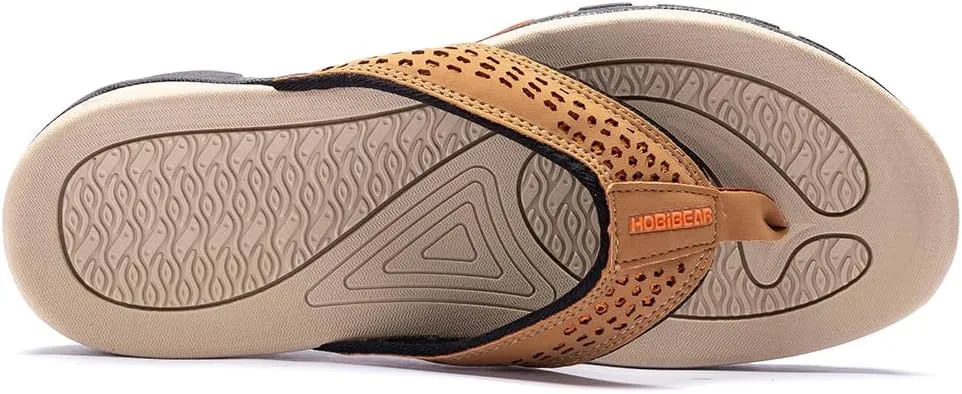 PowerTRC Men's Flip Flops Beach Sandals Indoor And Outdoor Thong Sandals Sport And Casual Wear