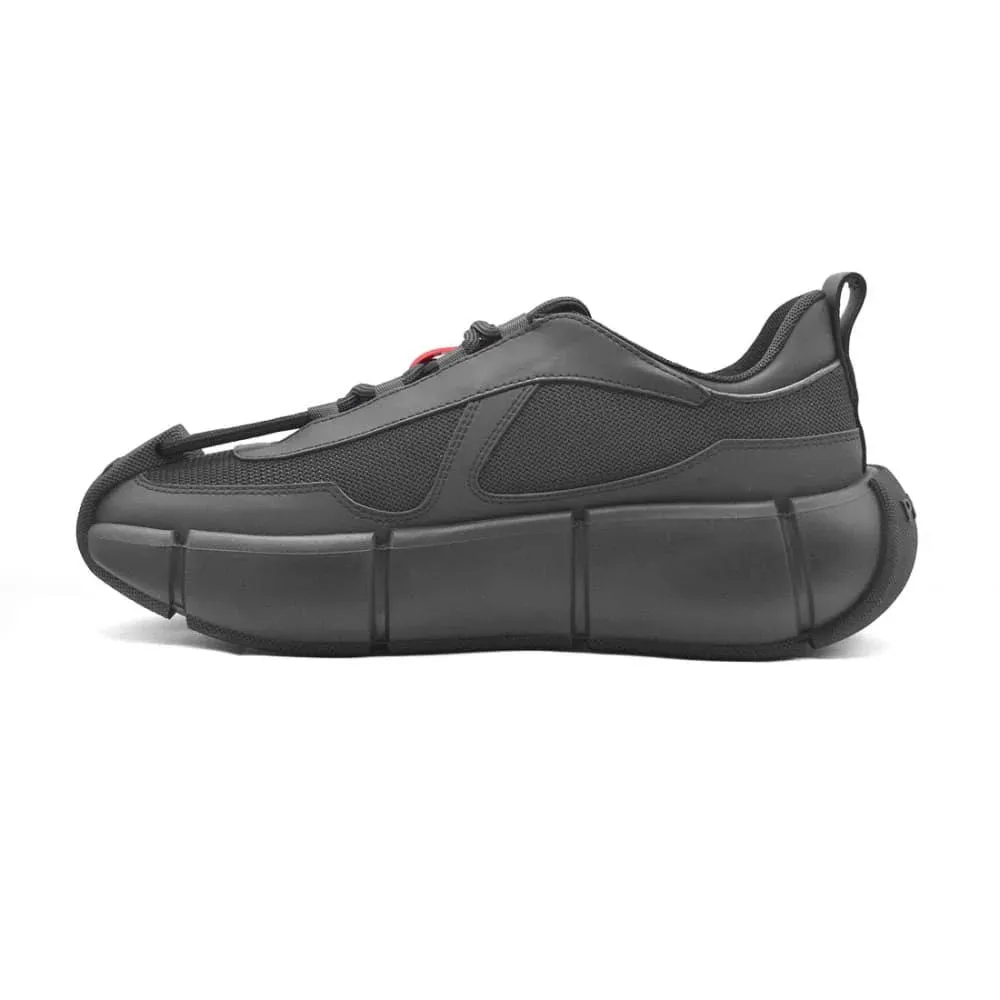 PRADA ||  3D Cloudbust Thunder Technical Black Low-Top Sneakers