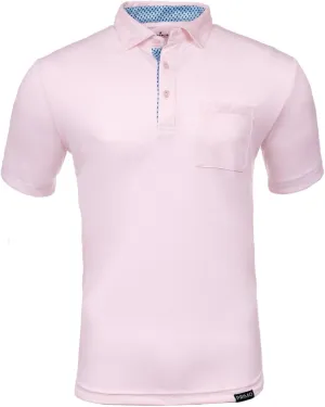 Primo Classic Collar Golf Polo, Lightweight, 100% Polyester, Curved Hem