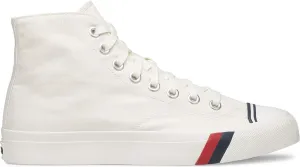 PRO-Keds Men's Royal Hi Lace Up Fashion Sneaker, White Canvas, 4