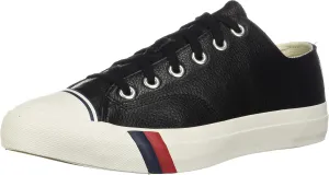 PRO-Keds Men's Royal Lo Lace Up Fashion Sneaker, Black Leather, 8.5