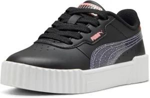 PUMA Carina Sneaker, Black-Lavender Alert-Pink Fruit, 3 US Unisex Little Kid