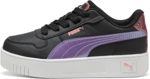 PUMA Carina Street Blurry Dreams PS Girls' Toddler-Youth Sneaker, 11.5 M US Little Kid, Black-Lavender-Pink