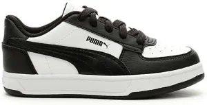 PUMA Caven Sneaker, White Black Black, 2.5 US Unisex Little Kid