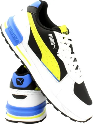 PUMA Grade Graviton Tech Sneaker (Grade School),White Black,4