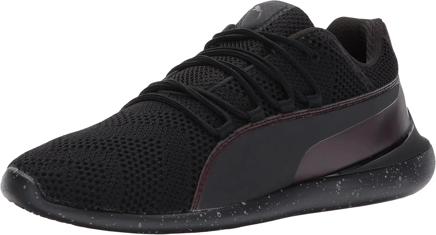 PUMA Men's Scuderia Ferrari Evo Cat Transform Sneaker, Black Black Black, 9.5 M US