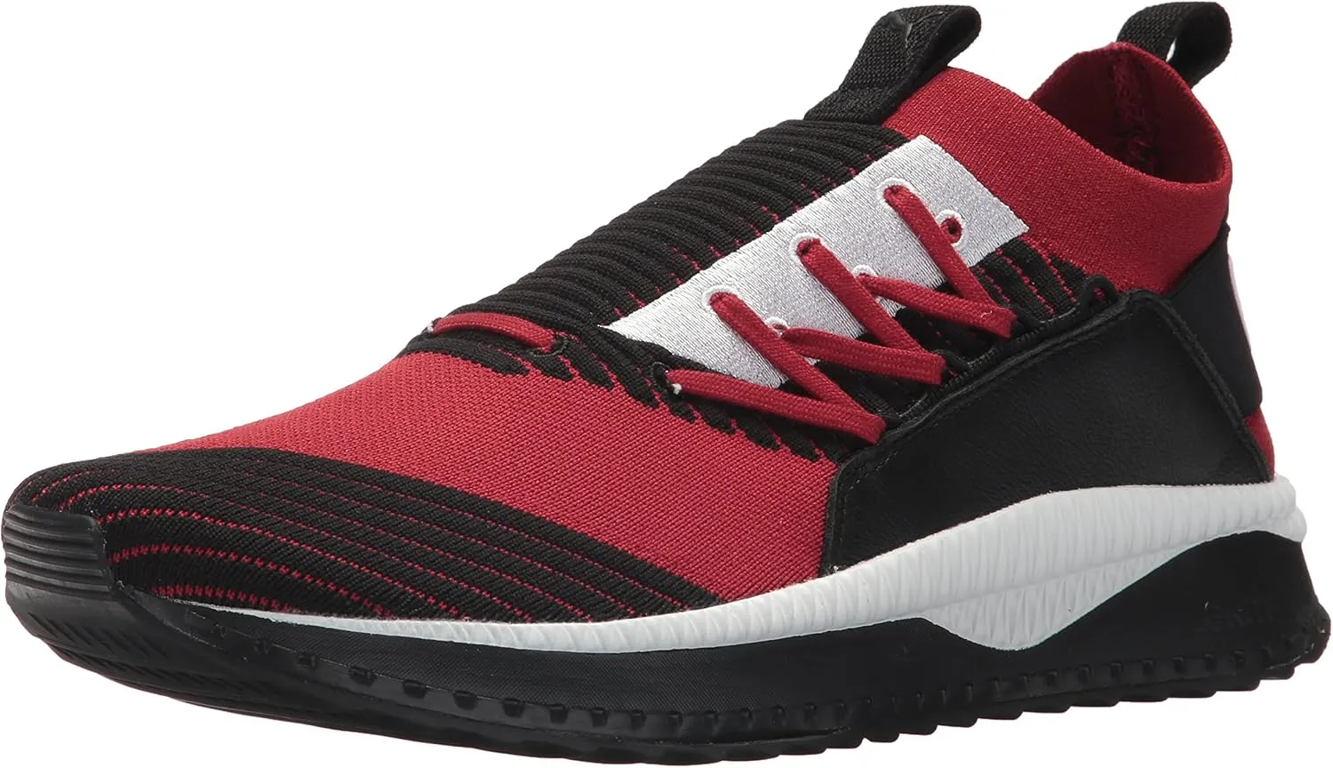Puma Men's Tsugi Jun Sneaker, red Dahlia Black White, 12 M US