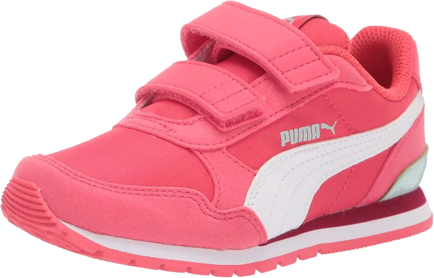 PUMA ST Runner v2 NL V PS Sneaker, Paradise Pink White-Eggshell Blue, 2.5 US Unisex Little Kid