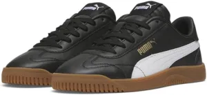 PUMA Unisex-Child Shoes Club 5v5 Sneaker, White Black-Feather Gray, 4 US Big Kid