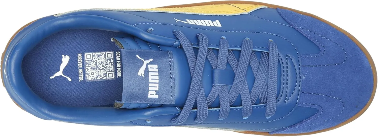 PUMA Unisex-Child Shoes Club 5v5 Sneaker, White Black-Feather Gray, 4 US Big Kid