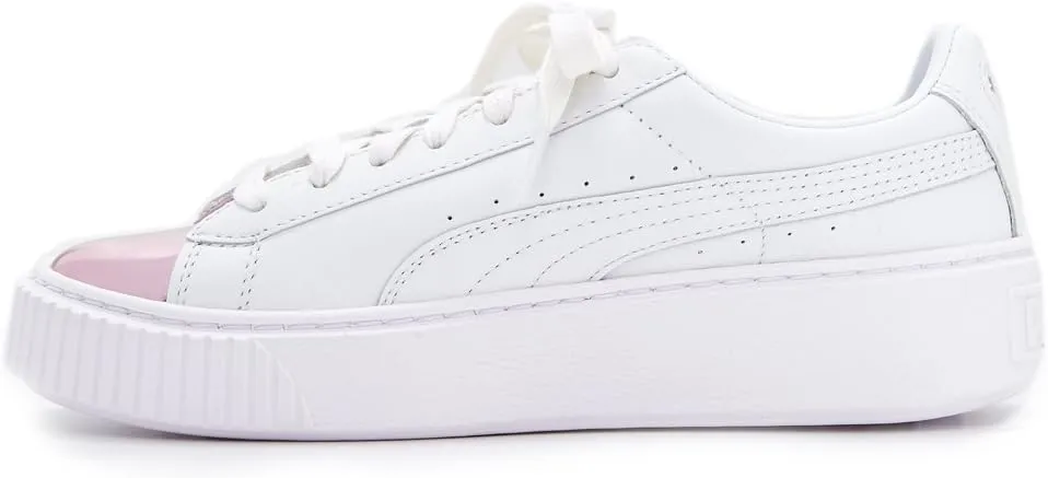 PUMA Women's Basket Platform Metallic Fashion Sneaker