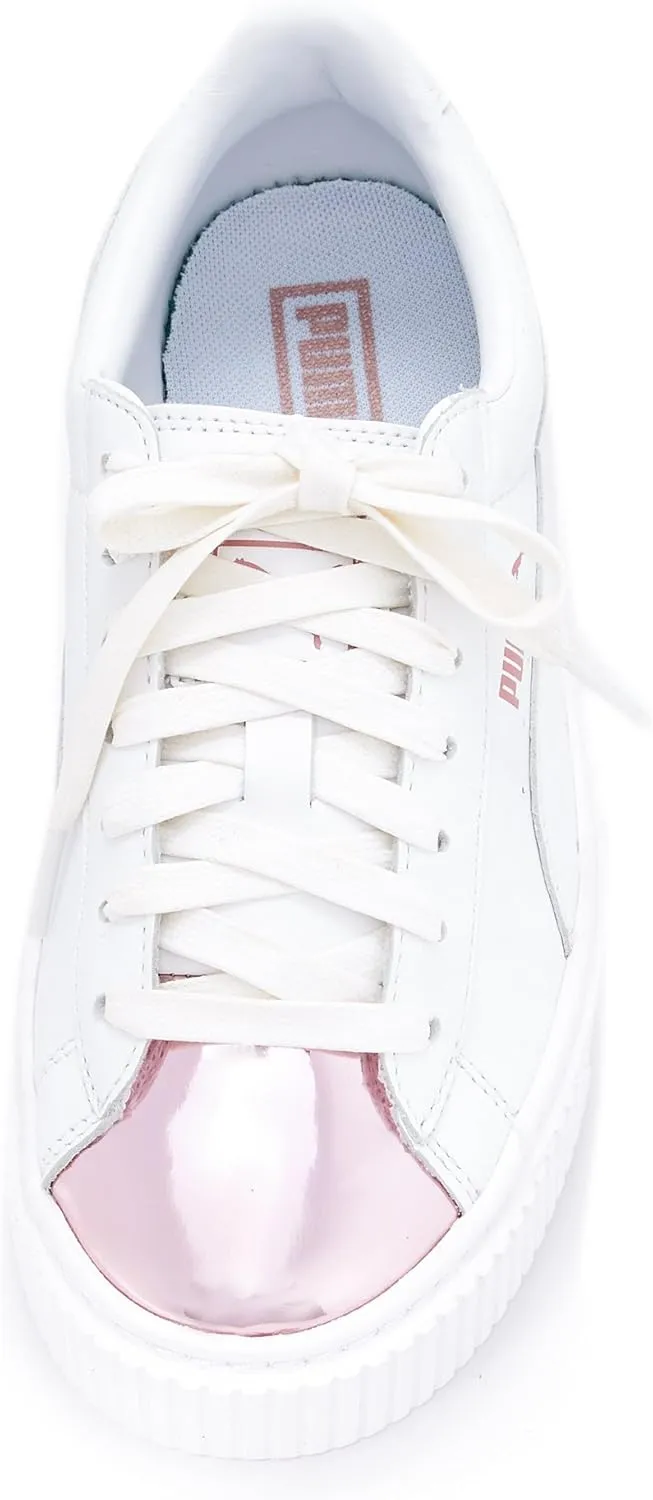 PUMA Women's Basket Platform Metallic Fashion Sneaker