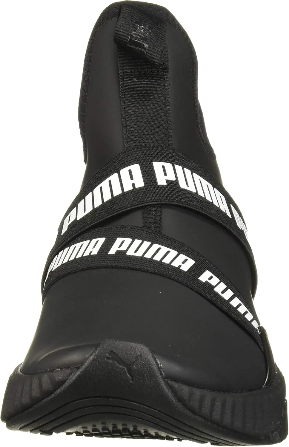 PUMA Womens Defy Mid Matte Sneaker - Black White