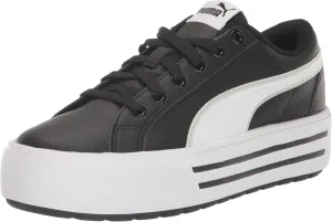 PUMA Women's KAIA 2.0 Sneaker, PUMA Black-PUMA White-Ash Gray, 8