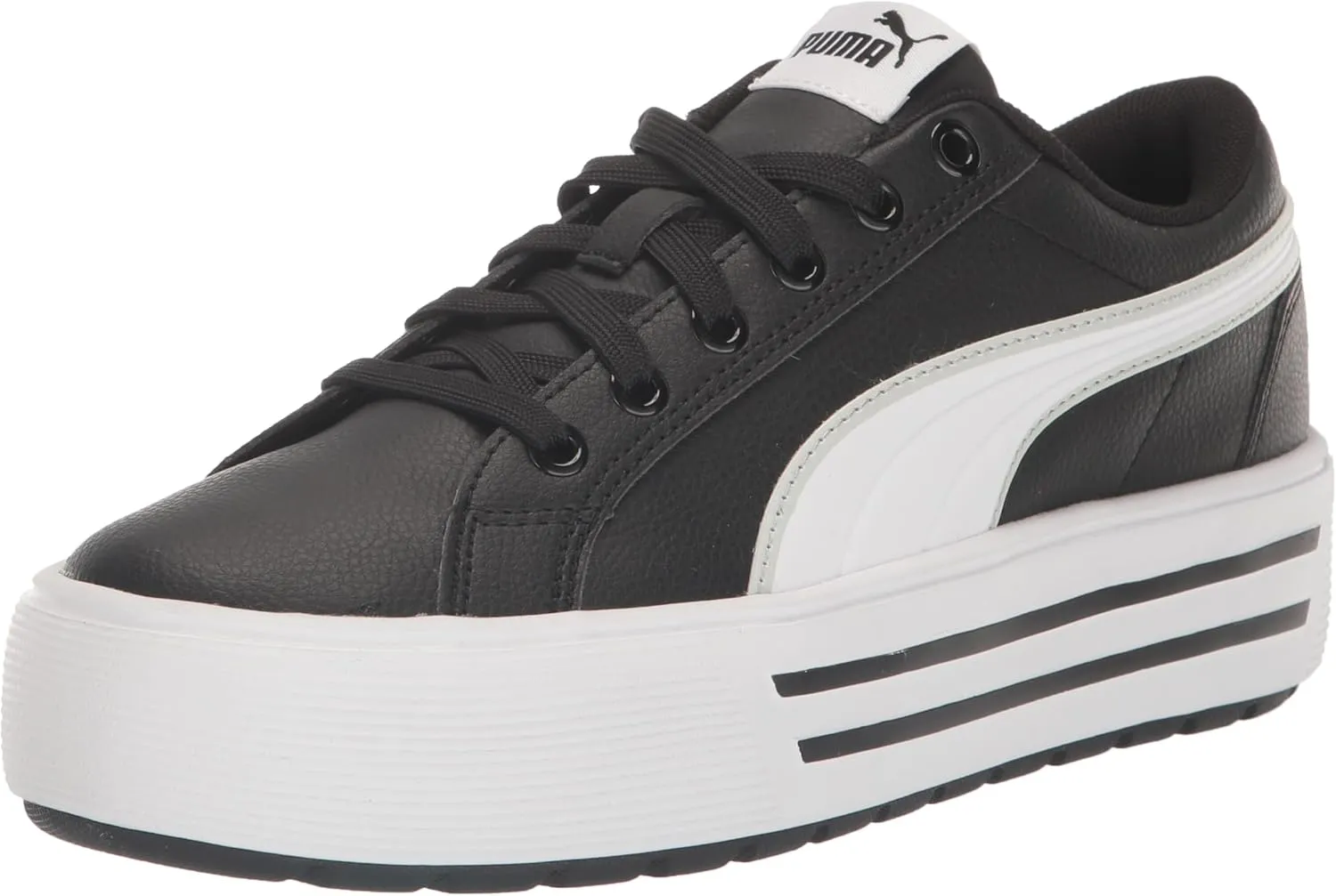 PUMA Women's KAIA 2.0 Sneaker, PUMA Black-PUMA White-Ash Gray, 8