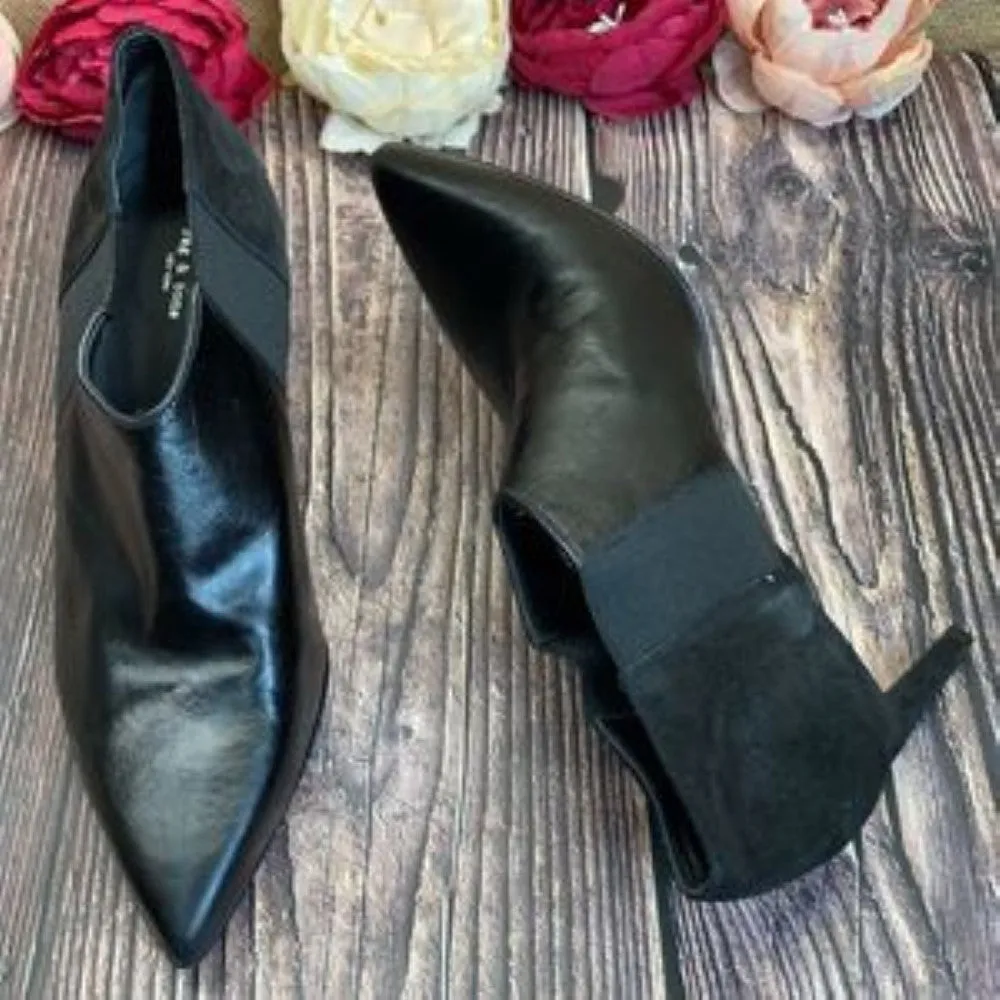 Rag & Bone Black Leather Beha Chelsea Booties 39.5M