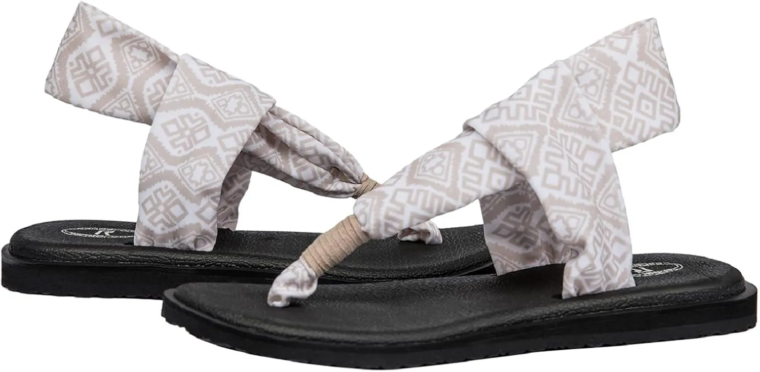 Ranberone Women's Yoga Mat Flip Flops Casual Flat Summer Beach Sandals