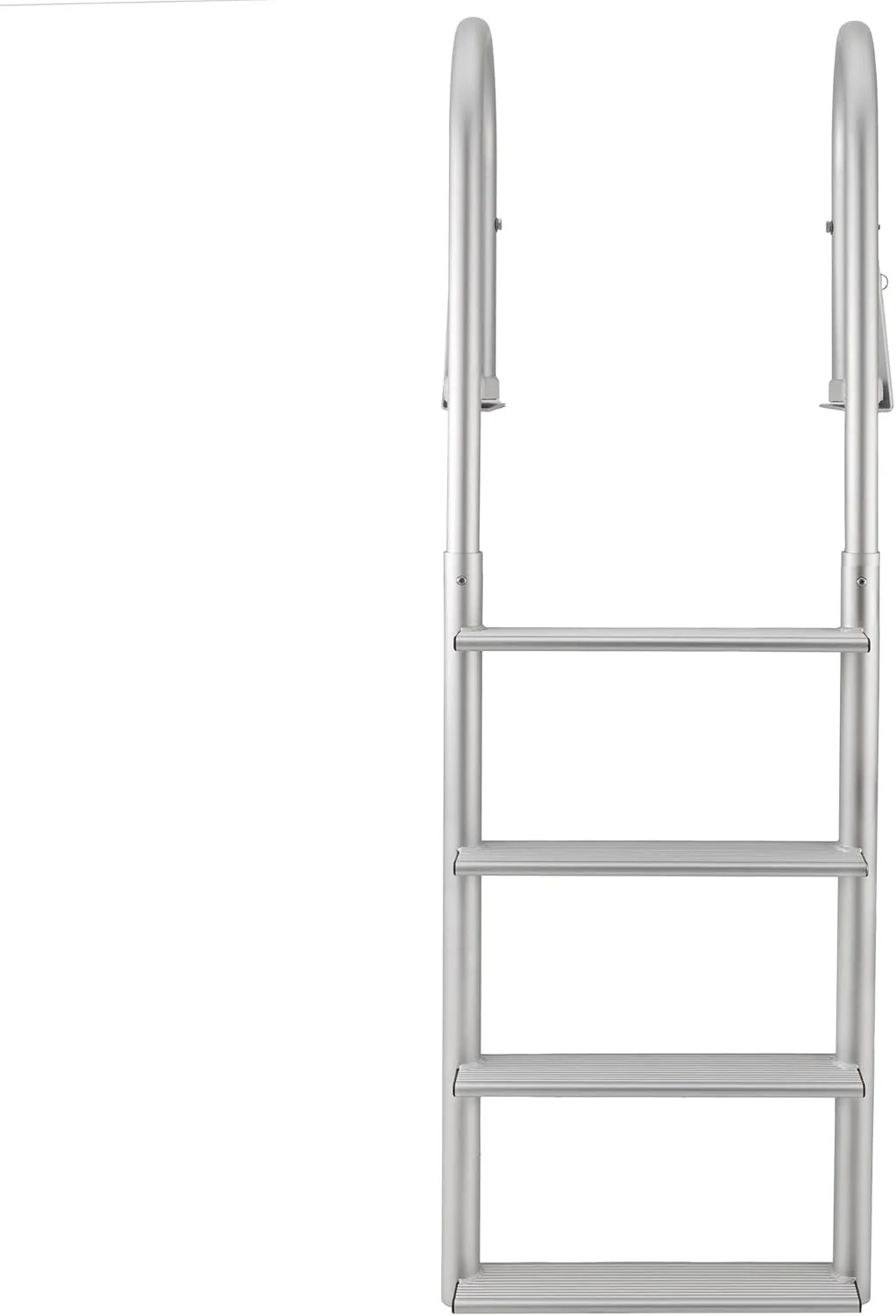 RecPro Marine 4 Step Flip Up and Stationary Boat Dock Swim Ladder 20" Wide