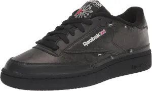 Reebok Unisex-Adult Club C Sneaker, Black/White, 6.5 US Men