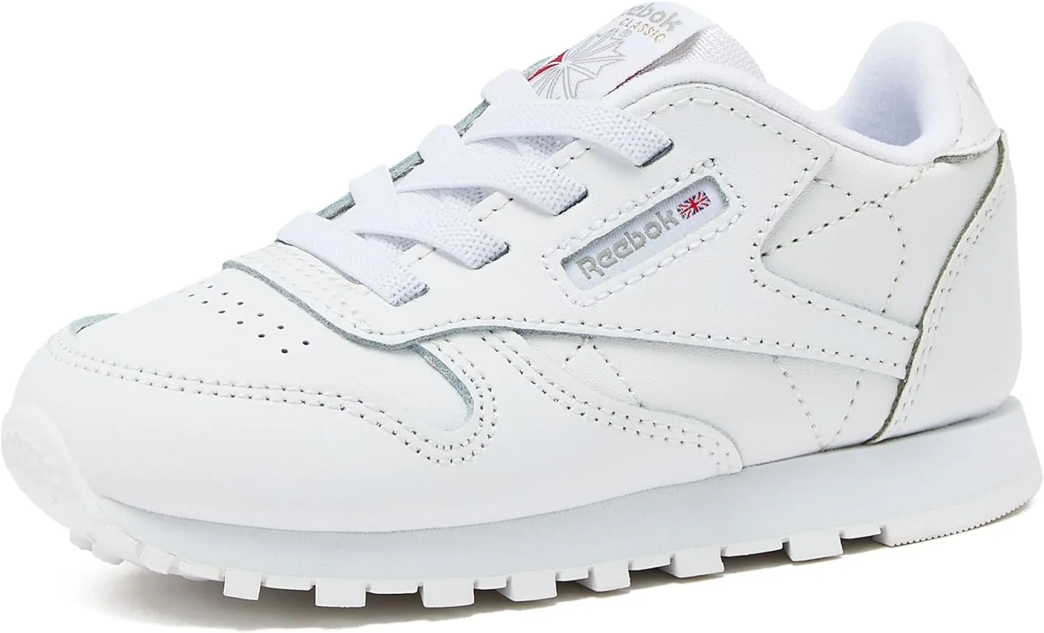 Reebok unisex baby Classic Leather Sneaker, White, 9.5 Infant US