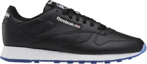 Reebok Unisex Classic Leather Sneaker, Core Black/Core Black/Footwear White/Vector Blue, 4 US Men