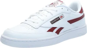 Reebok Unisex Club C Revenge Sneaker, White/Rich Maroon/White, 9 US Men