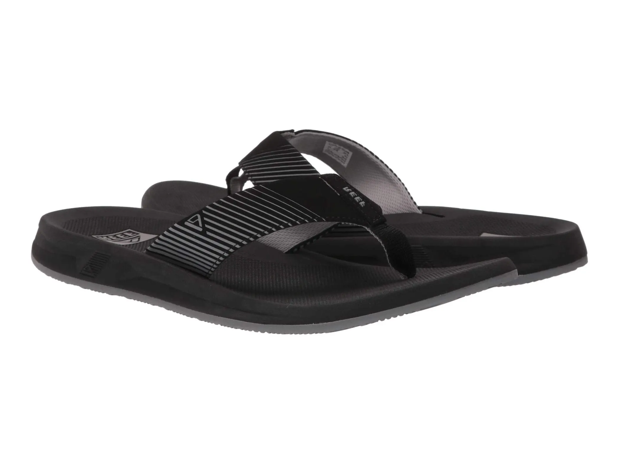 Reef Phantom II Men's Flip Flop Black, Brown, White 7 8 9 10 11 12 13 14