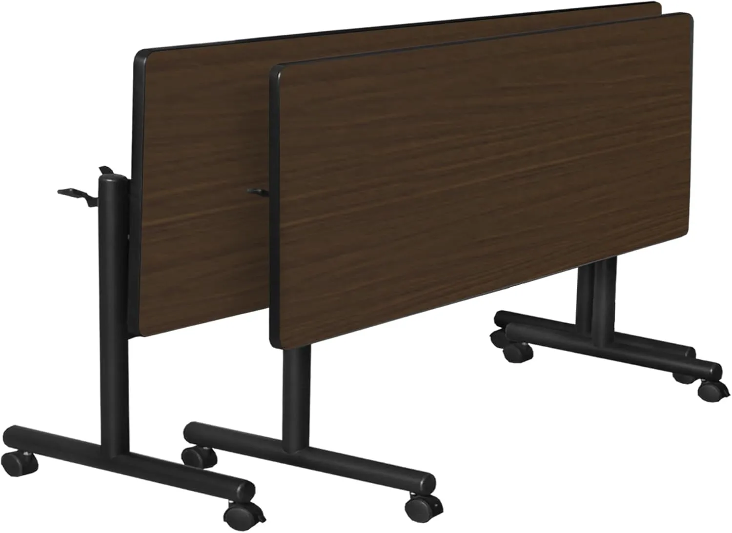 Regency Kobe 60 x 24 in. Flip-Top Training Nesting Table- Neo Walnut