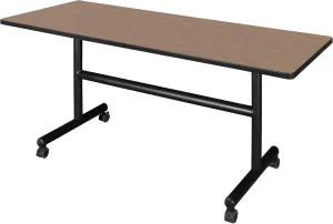 Regency Kobe 60 x 24 in. Flip-Top Training Nesting Table- Noble Oak